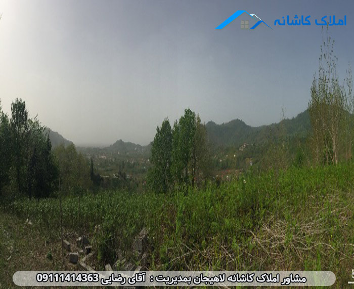 املاک لاهیجان - زمین 2090 متری در بین روستاهای چلک و زمیدان لاهیجان