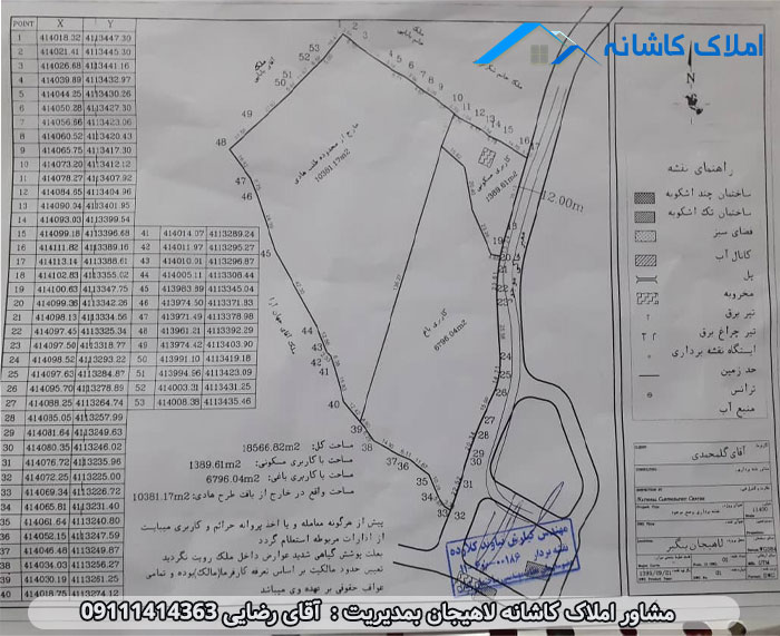 زمین 18566 متری در روستای بنگبر لاهیجان