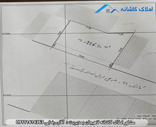 مشاور املاک در لاهیجان زمین بامتراژ 226 متر در خیابان کاشف شرقی لاهیجان