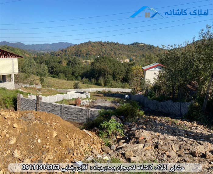 املاک لاهیجان - زمین با متراژ 1400 متر در روستای ذاکله بر لاهیجان